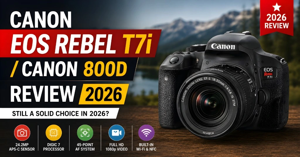 Canon EOS Rebel T7i / Canon 800D Review 2026