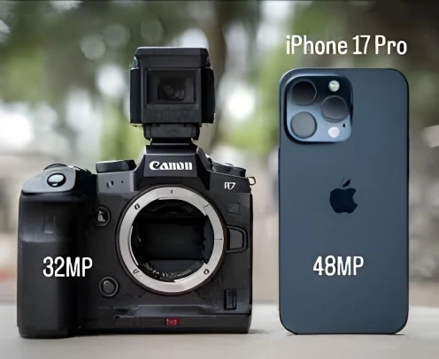 Canon R50 vs Smartphone