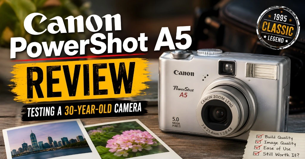Canon PowerShot A5 Review 2026: Testing a 30-Year-Old Camera